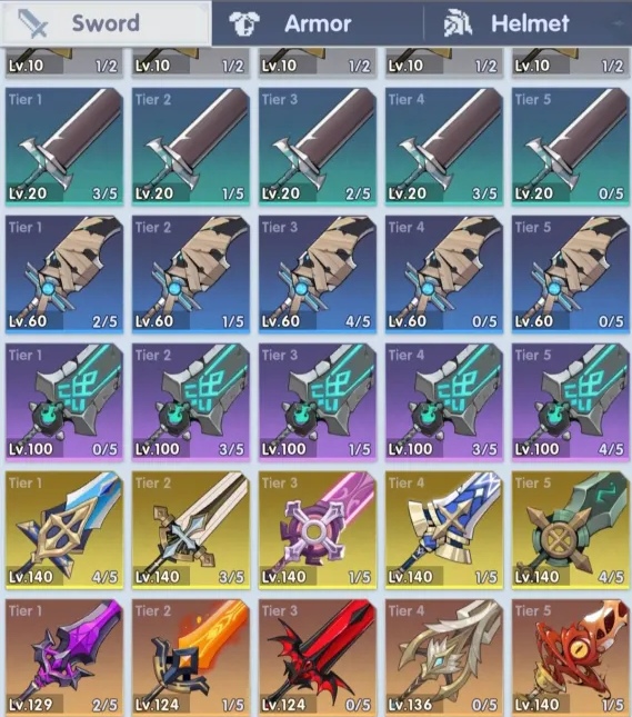 装備強化の仕様